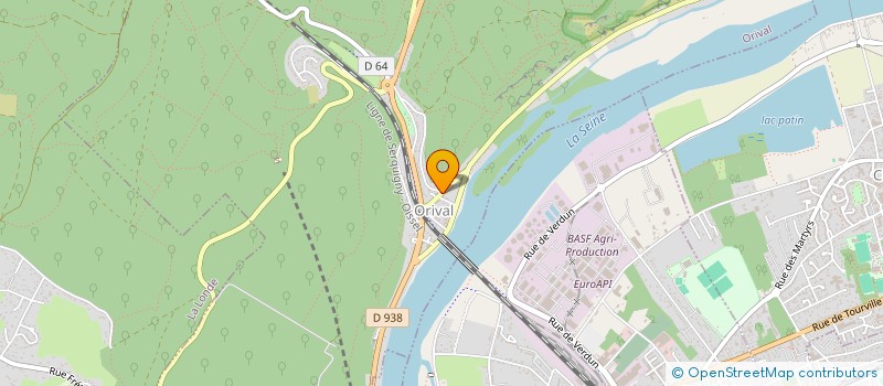 localisation de l'entreprise MONSIEUR YVES ORBINOT  ORIVAL