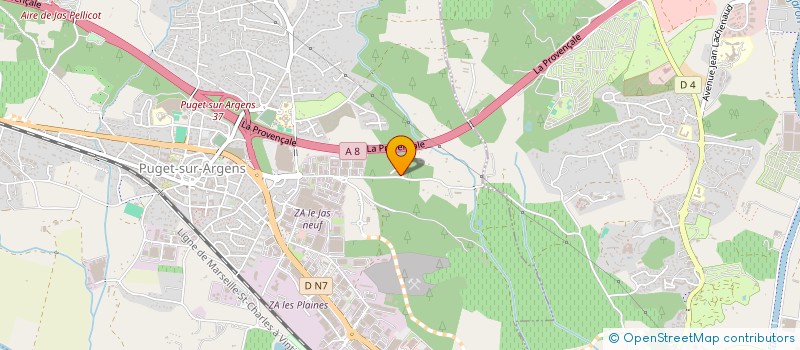 localisation de l'entreprise MONSIEUR YVES ORSATTI  PUGET-SUR-ARGENS