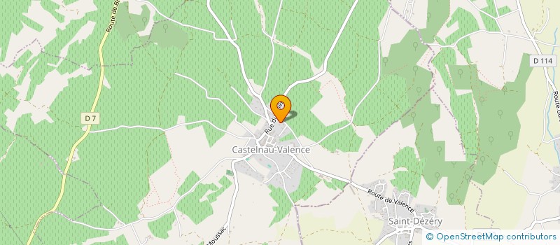 localisation de l'entreprise MONSIEUR YVES OSET  CASTELNAU-VALENCE