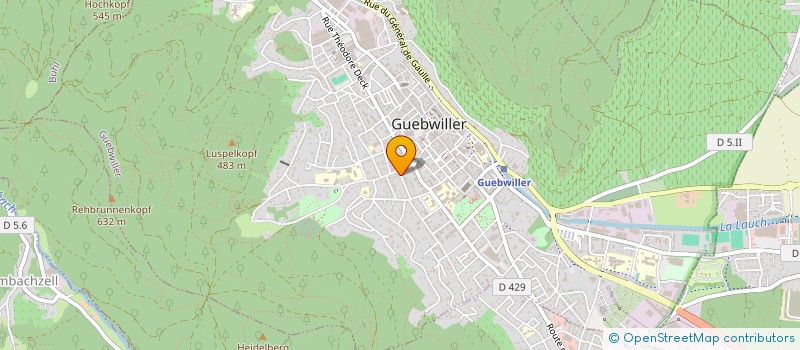 localisation de l'entreprise MONSIEUR YVES OSSWALD  GUEBWILLER