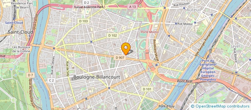 localisation de l'entreprise MONSIEUR YVES OTMEZGUINE à BOULOGNE-BILLANCOURT