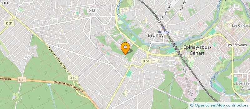 localisation de l'entreprise MONSIEUR YVES OUATTARA  BRUNOY