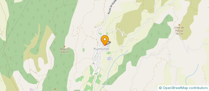 localisation de l'entreprise MONSIEUR YVES PACE  PUIMICHEL