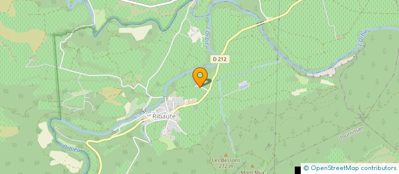 localisation de l'entreprise MONSIEUR YVES PARAZOLS  RIBAUTE