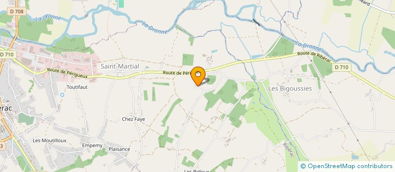 localisation de l'entreprise MONSIEUR YVES PARIAUD à RIBERAC