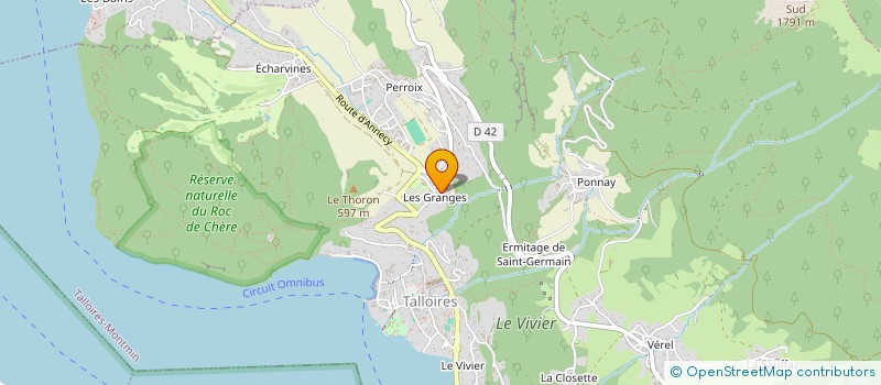 localisation de l'entreprise MONSIEUR YVES PARRIAUD  TALLOIRES-MONTMIN