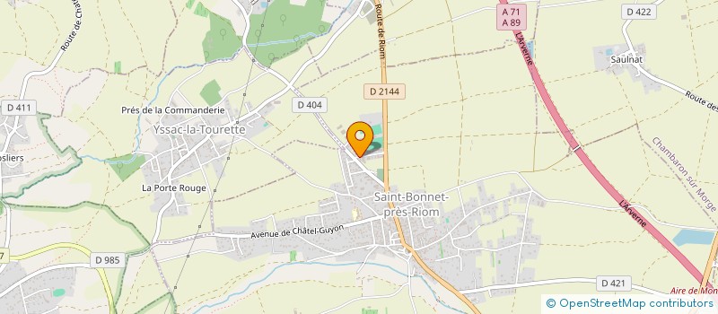 localisation de l'entreprise MONSIEUR YVES PASQUIER à SAINT-BONNET-PRES-RIOM