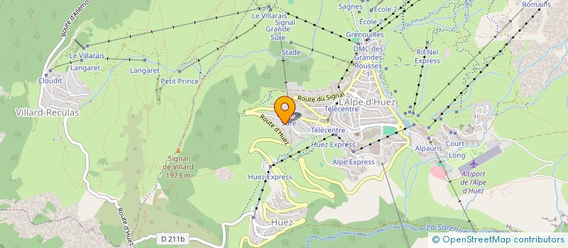 localisation de l'entreprise MONSIEUR YVES PAUGET  HUEZ