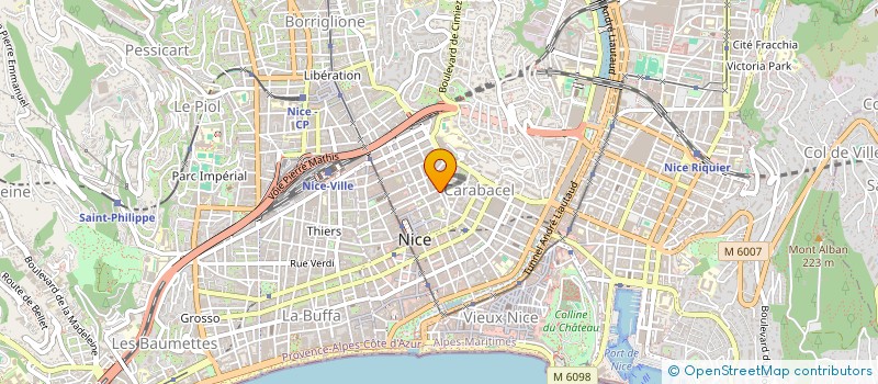 localisation de l'entreprise MONSIEUR YVES PAUL TETE à NICE