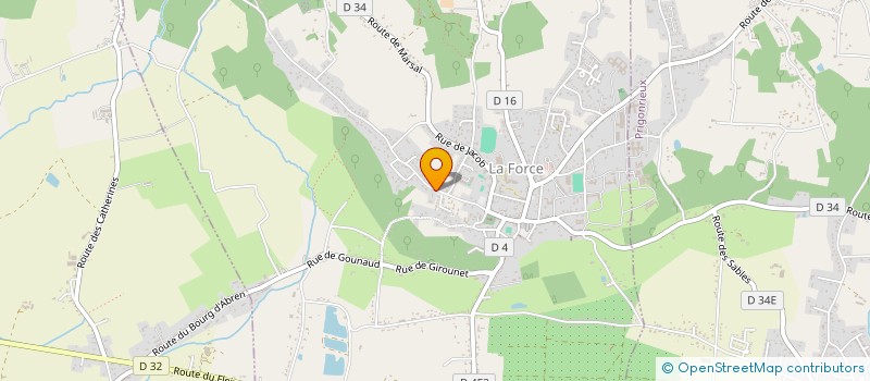 localisation de l'entreprise MONSIEUR YVES PAULY  LA FORCE