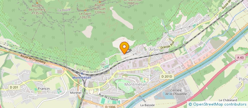 localisation de l'entreprise MONSIEUR YVES PAVILLET  MONTMELIAN