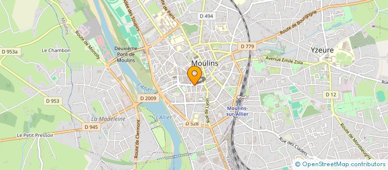 localisation de l'entreprise MONSIEUR YVES PEAN à MOULINS