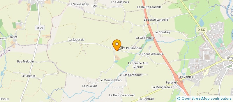 localisation de l'entreprise MONSIEUR YVES PEIGNE  TINTENIAC