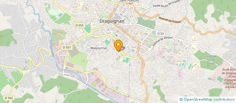 localisation de l'entreprise MONSIEUR YVES PELTIER  DRAGUIGNAN