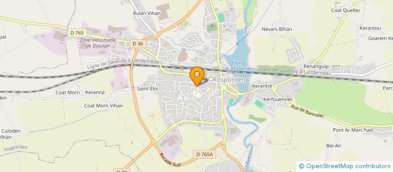 localisation de l'entreprise MONSIEUR YVES PENOT à ROSPORDEN