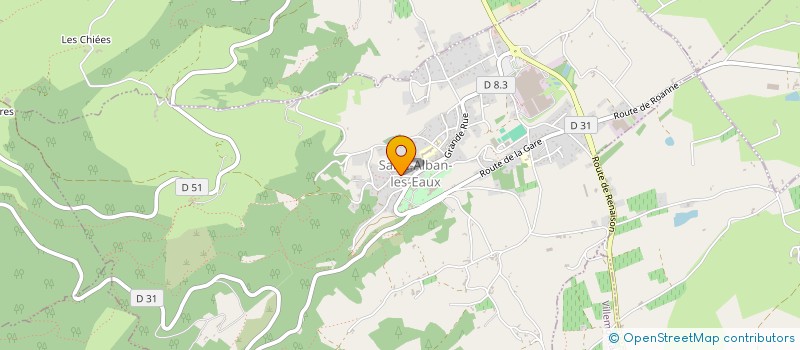 localisation de l'entreprise MONSIEUR YVES PEREY  SAINT-ALBAN-LES-EAUX