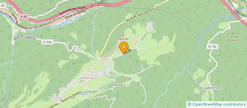 localisation de l'entreprise MONSIEUR YVES PERILLAT  LE POIZAT-LALLEYRIAT