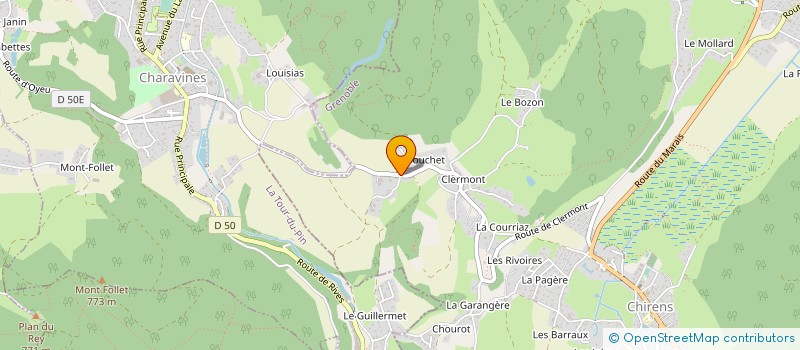 localisation de l'entreprise MONSIEUR YVES PERNET  SAINT-JEURES