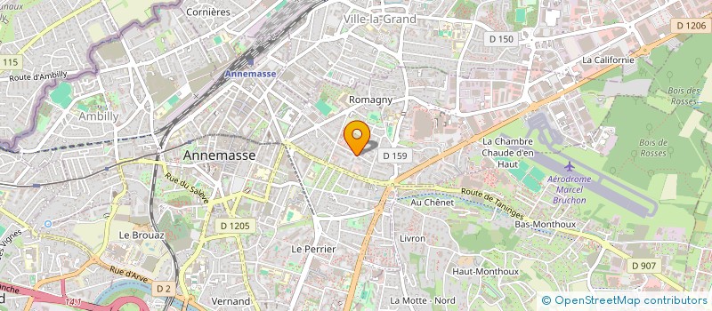 localisation de l'entreprise MONSIEUR YVES PERRAUDAT à ANNEMASSE