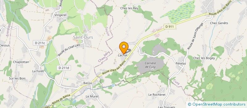 localisation de l'entreprise MONSIEUR YVES PERRISSIN-FABERT  CUSY