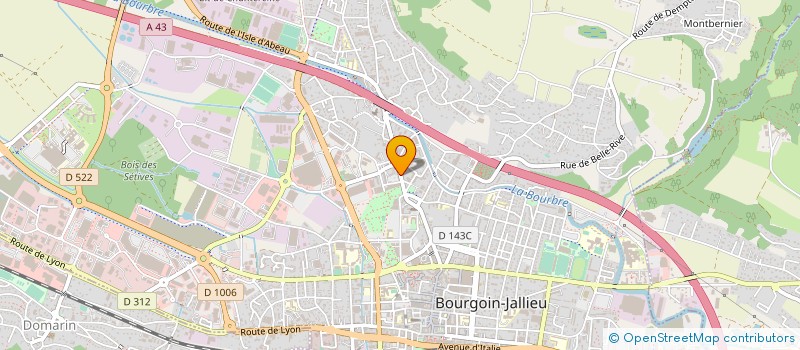 localisation de l'entreprise MONSIEUR YVES PERROUSE  BOURGOIN-JALLIEU