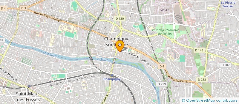 localisation de l'entreprise MONSIEUR YVES PERUSAT à CHAMPIGNY-SUR-MARNE