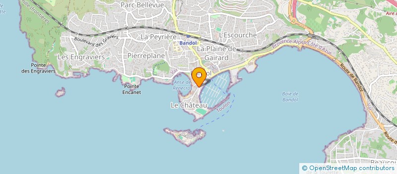 localisation de l'entreprise MONSIEUR YVES PETIT à BANDOL