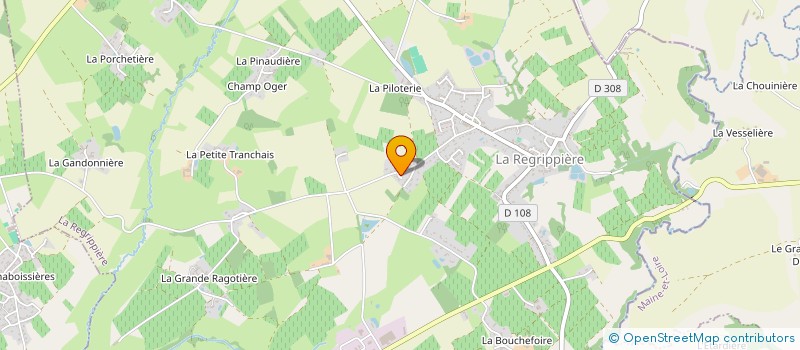 localisation de l'entreprise MONSIEUR YVES PETITEAU  LA REGRIPPIERE