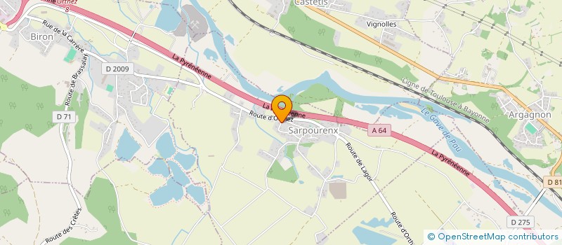 localisation de l'entreprise MONSIEUR YVES PEYRE  SARPOURENX