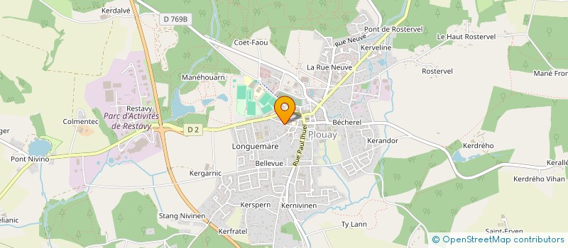 localisation de l'entreprise MONSIEUR YVES PHILIPPE  PLOUAY