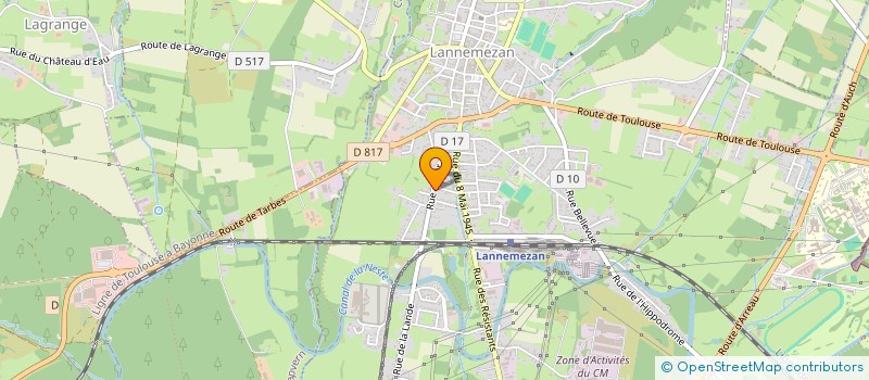 localisation de l'entreprise MONSIEUR YVES PICHON  LANNEMEZAN