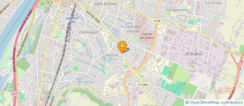 localisation de l'entreprise MONSIEUR YVES PICOD à VALENCE