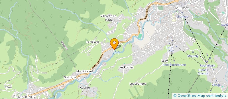 localisation de l'entreprise MONSIEUR YVES PICOT à MEGEVE