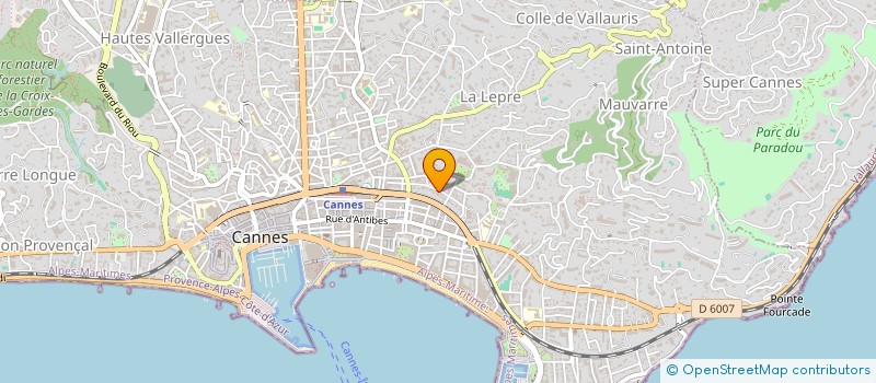 localisation de l'entreprise MONSIEUR YVES PIERREFITE à CANNES