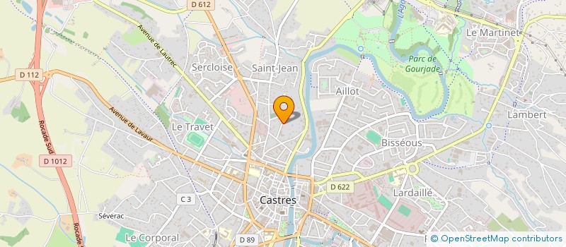 localisation de l'entreprise MONSIEUR YVES PIEUCHOT  CASTRES