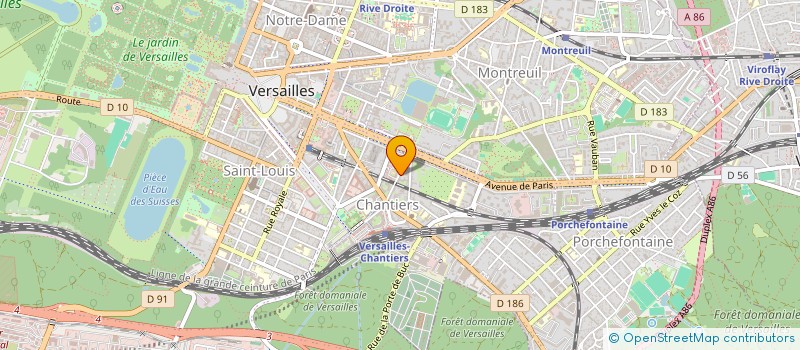 localisation de l'entreprise MONSIEUR YVES PINAULT à VERSAILLES