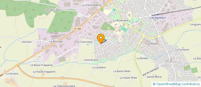 localisation de l'entreprise MONSIEUR YVES PINEAU  LES HERBIERS