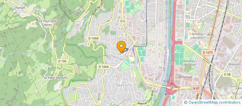 localisation de l'entreprise MONSIEUR YVES PINOTTI  SEYSSINET-PARISET