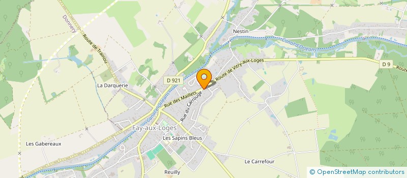 localisation de l'entreprise MONSIEUR YVES PINSARD  FAY-AUX-LOGES