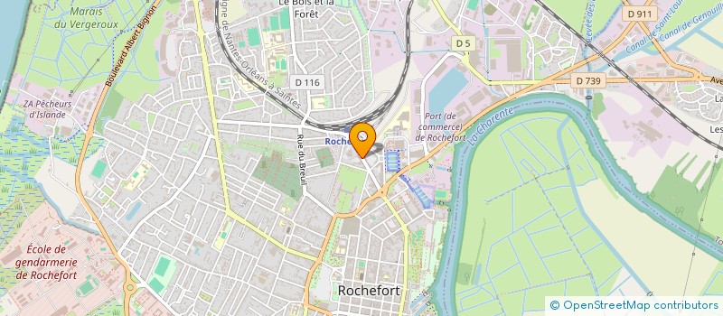 localisation de l'entreprise MONSIEUR YVES PIRONNEAU  ROCHEFORT