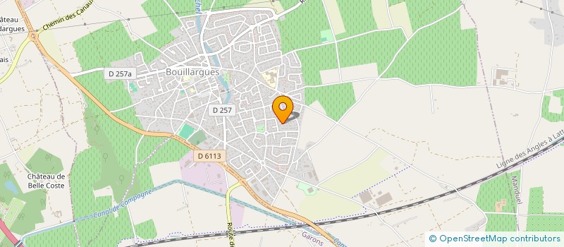 localisation de l'entreprise MONSIEUR YVES POISSONNET  BOUILLARGUES