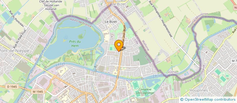 localisation de l'entreprise MONSIEUR YVES POLETTI  ARMENTIERES