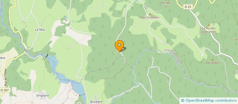 localisation de l'entreprise MONSIEUR YVES PONCET  LA GUILLERMIE