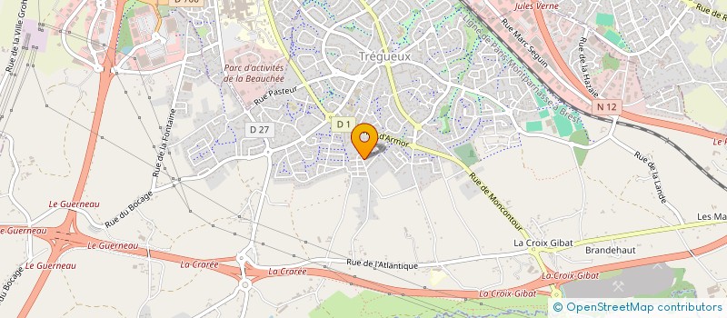 localisation de l'entreprise MONSIEUR YVES POULICHOT à TREGUEUX