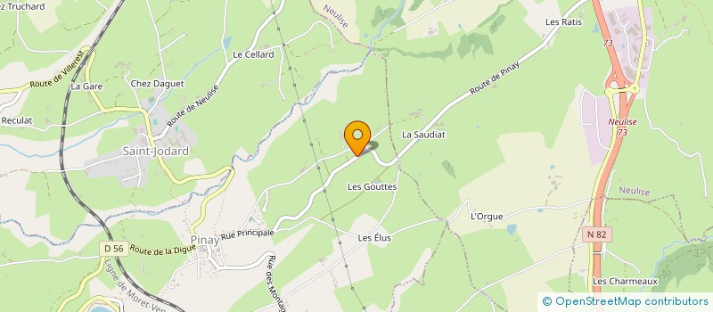 localisation de l'entreprise MONSIEUR YVES POULOSSIER  SAINT-PRIEST-LA-ROCHE