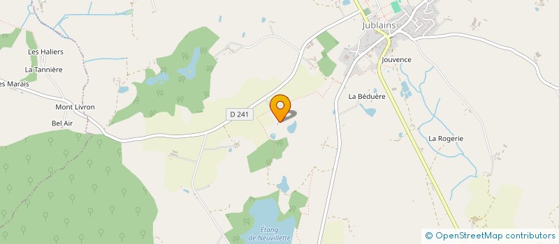 localisation de l'entreprise MONSIEUR YVES POUPIN à JUBLAINS