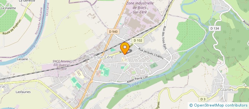 localisation de l'entreprise MONSIEUR YVES POURPUECH  BIARS-SUR-CERE