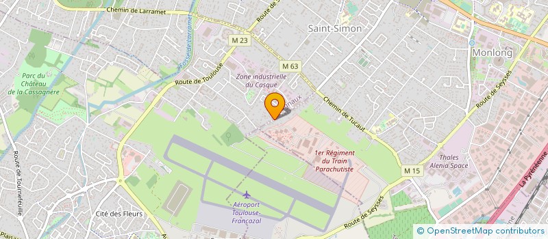 localisation de l'entreprise MONSIEUR YVES POURQUIE  TOULOUSE