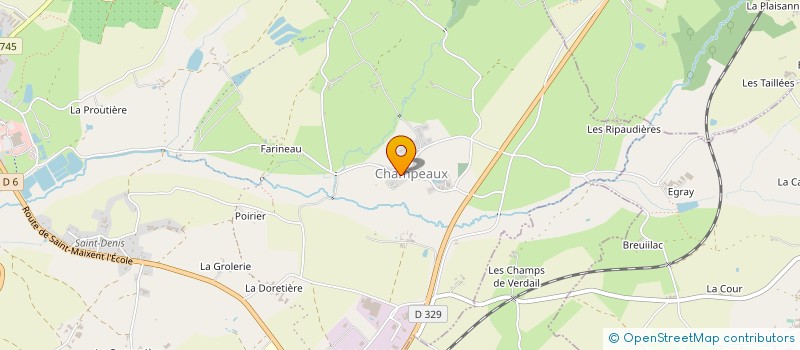 localisation de l'entreprise MONSIEUR YVES POUSSARD à CHAMPDENIERS