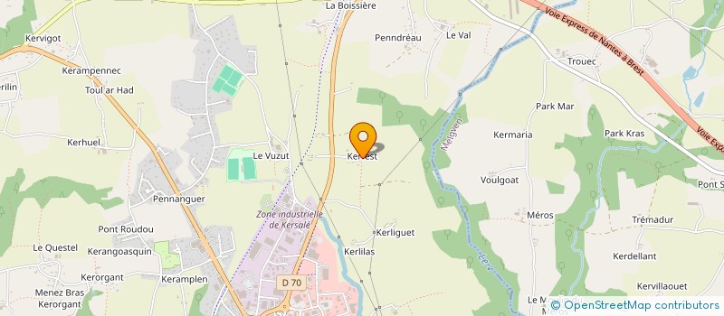 localisation de l'entreprise MONSIEUR YVES PRIMAS  CONCARNEAU